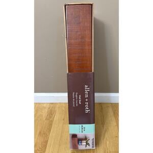 NIB allen + roth 24” Saddle Finish Dark Rectangular Floating shelf 17lb Capacity